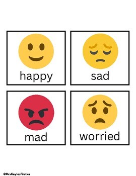 Social Emotional Feeling Chart by MrsKaylasFirsties | TPT