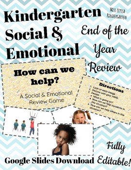 Preview of Social Emotional Health Review Game - CFU Formative Assessment