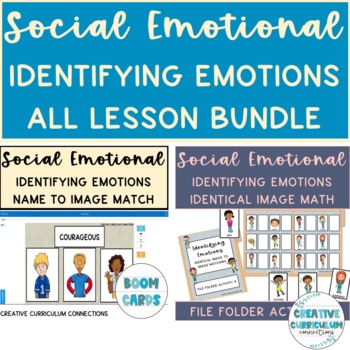 Social Emotional Identifying Emotions/Feelings All Lesson Growing Bundle