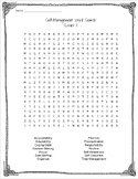 SEL/Executive Functioning SELF-MANAGEMENT Word Search/Cros