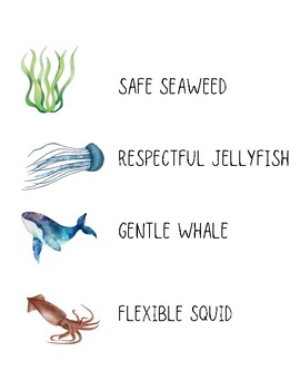 Preview of Social Emotional Journal - Sea Creature Theme