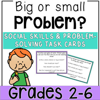 Preview of Problem Solving Scenarios - Social Skills Activity for Therapy