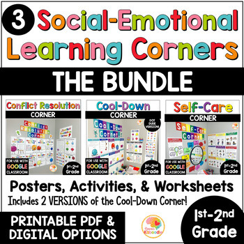 Preview of Social Emotional Learning: Self-Care, Conflict Resolution, & Cool Down Corner
