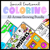 Social Emotional Learning Coloring Page Bundle | Morning W
