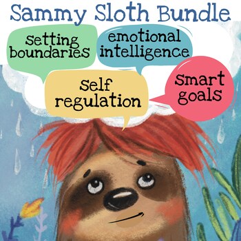 Preview of Social Emotional Learning Activities Bundle with Sammy Sloth