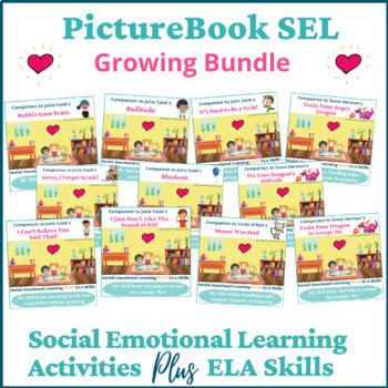 Preview of 16 Interactive Read Aloud Lesson Plan Book Companions ELA SEL Activities
