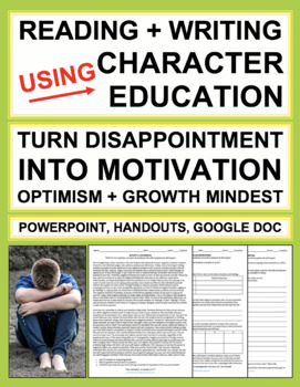Preview of Social Emotional Learning Activities - Growth Mindset + Motivation + Optimism