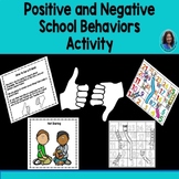Positive and Negative School Behavior Activity Slides and Ladders