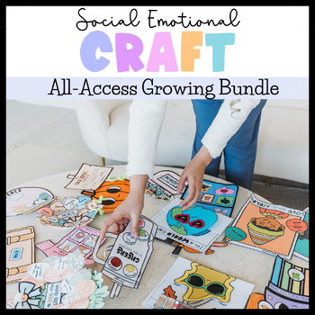 Preview of Fun Crafts Bundle for Social Emotional Learning | SEL and Counseling Activities