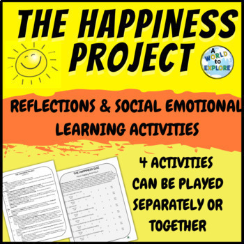 Preview of Social Emotional Learning Activities for Happiness, Self Esteem, and Mindfulness