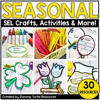 Preview of Social Emotional Learning Crafts, Kindness Calendar Set, SEL Activities