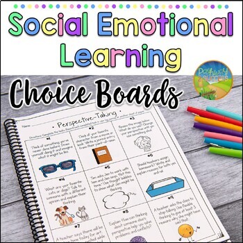 Preview of Social Emotional Learning Choice Boards - Social Skills Activities for the Year