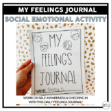 Social Emotional Learning Activity | Feelings Journal 