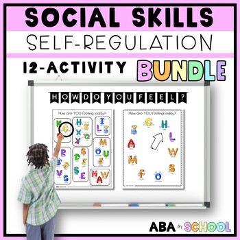 Preview of Emotional Regulation Social Stories Social Emotional Learning Coloring BUNDLE