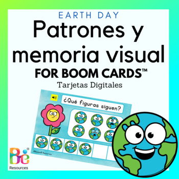 Preview of Social Emotional Learning Activity in Spanish Earth Day Pattern for Boom™️ Cards