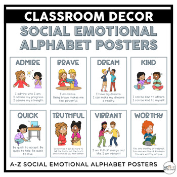 Preview of Social Emotional Learning Alphabet Posters