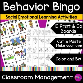 Preview of Occupational Therapy Bingo Games for SEL Skills and Classroom Management