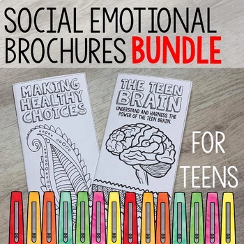 Preview of Social Emotional Learning Brochures for Teens