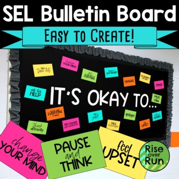 Preview of Social Emotional Learning Bulletin Board for Mental Health