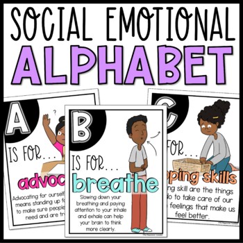 Preview of Social Emotional Learning Bulletin Board The ABCs of SEL