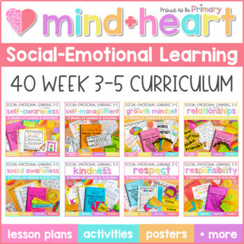 Social Emotional Learning & Character Education GROWING BUNDLE for 3-5