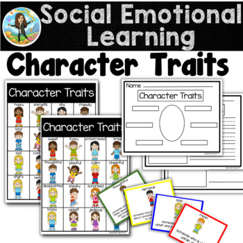 Preview of Social Emotional Learning Character Traits and Supports