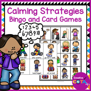 Preview of Occupational Therapy Classroom Management SEL Activity Calming Strategies Bingo