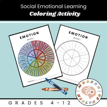 Preview of Social Emotional Learning Coloring Activity