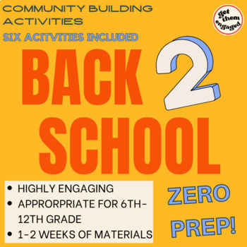 Preview of Social Emotional Learning: Community Building Activities *Zero Prep*