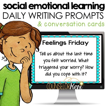 Preview of Social Emotional Learning Conversations and Writing Prompts: SEL Activities