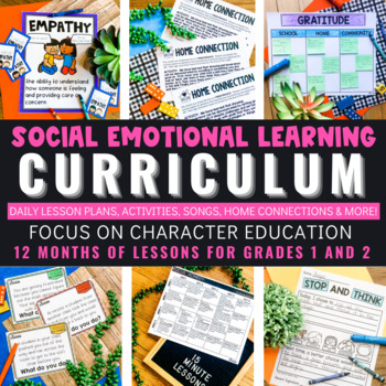 Preview of Social Emotional Learning Curriculum - 1st and 2nd Grade with SEL Activities