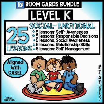 Preview of Social Emotional Learning Curriculum | BOOM CARDS | Social Skills | SEL