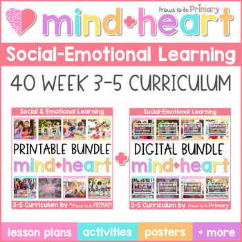 Preview of Social Emotional Learning Curriculum, Worksheets, & Social Skills Games for 3-5