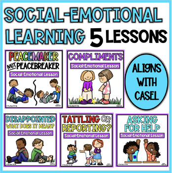 Preview of Social Emotional Learning Curriculum Mini Bundle 1st Grade | Social Skills