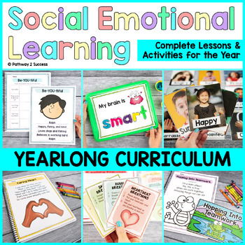 Preview of Social Emotional Learning Curriculum for K-2 SEL Skills & Lesson Plans BUNDLE