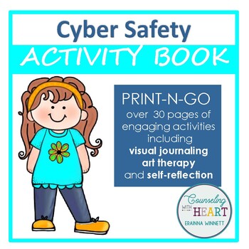 Preview of Social Emotional Learning Cyber Safety Activity Book (Print-N-Go)