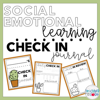 Preview of Social Emotional Learning Activity: Daily Check In Journal