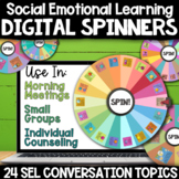 Social Emotional Learning Digital Spinners | Morning Meeting SEL Icebreaker Fun!