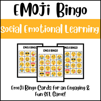 Preview of Social Emotional Learning: Emoji Bingo