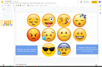 Social Emotional Learning- Emoji Reflection Activity in Slides | REMOTE ...