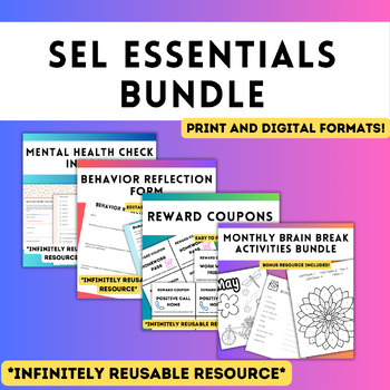 Preview of Social Emotional Learning Essentials Bundle | Middle School