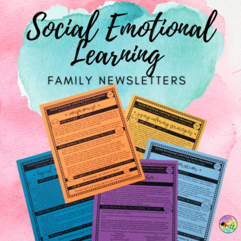 Preview of Social Emotional Learning (SEL) Weekly Newsletter (Editable, English/Spanish)