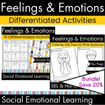 Preview of Occupational Therapy Feelings & Emotions Activities SEL Skills Bundle