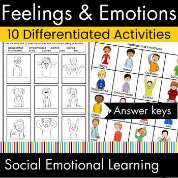 Preview of Occupational Therapy Feelings Activities & Social Emotional Learning Skills