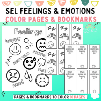 Social Emotional Learning- Feelings and Emotions Coloring Pages and ...