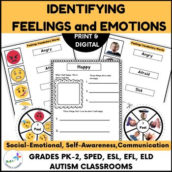 Preview of Social Emotional Learning-Identifying Feelings and Emotions Lesson Plan
