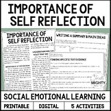 Social Emotional Learning, SEL - Self-Reflection