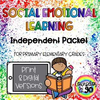 Preview of Social Emotional Learning Independent Packet Primary Grades