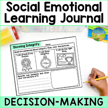 Preview of Social Emotional Learning Journal - Decision-Making Skills Morning Work