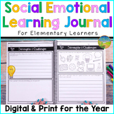 Social Emotional Learning Journal Elementary - Digital & P